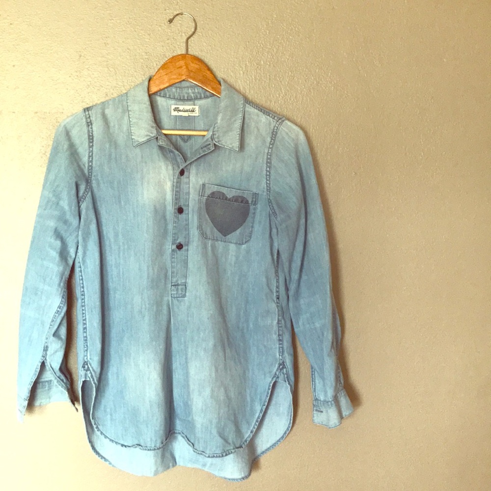 Madewell denim shirt 💙